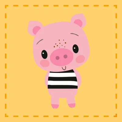Produktbild von Baby Kinder Handtuch Seiftuch - Schwein - 100% Baumwolle - 30x30 cm - süße Tier Motive