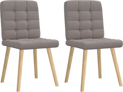 Produktbild von Esszimmerstühle 2 Stk. Taupe Stoff - Esszimmerstühle