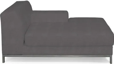 Productafbeelding van Dekoria bekleding voor de Kramfors sofa, chaise longue, rechts, donkergrijs. Bekleding voor de chaise longue rechts van de Kramfors