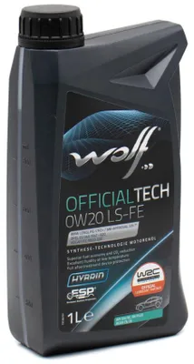 Produktbild von WOLF Officialtech LS-FE für 0W-20 1 Liter Motoröl Motorenöl Synthetisch Longlife-17 FE+ MS-6395 MS-12145 9.55535-CR1 9.55535-DM1 9.55535-DSX Öl