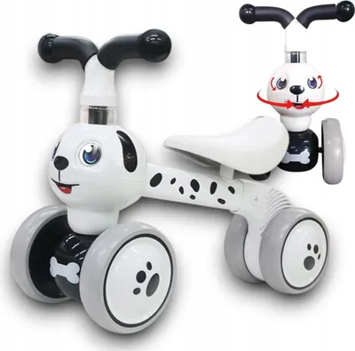 Produktbild von Kinder Balance Fahrrad Hund Laufrad Für Kinder Lauflernhilfe Kinderfahrzeug 1-3 Jahre Mitfahrgelegenheit für Kinder