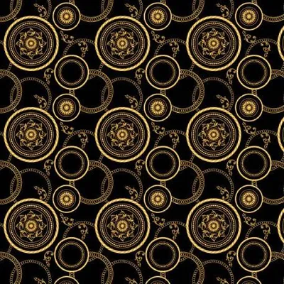 Image de OUTDOOR DÉCORDS OXFORD Motif Cercles dorés I DR013