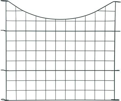 Produktbild von Teichzaun Gartenzaun Unterbogen 11tlg Set Zaun 5 Elemente Gitterzaun Anthrazit