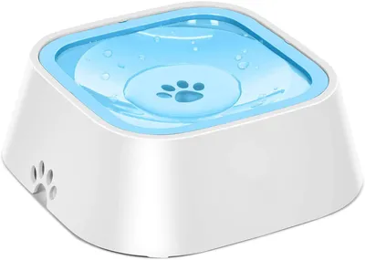Produktbild von Hundenapf, auslaufsicherer Wassernapf für Haustiere, Wasserspender mit langsamer Wasserzufuhr, rutschfester Wasserspender für Haustiere, Futternapf für Hunde und Katzen