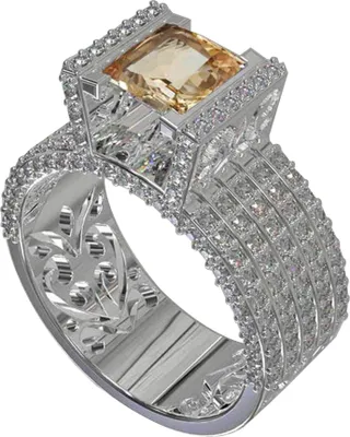 Produktbild von Mode Frauen Hohl Durchbrochene Zirkon Strass Finger Ring Braut Schmuck Geschenk-Silber,US 9