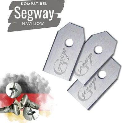 Produktbild von Genisys Ersatz Messer kompatibel mit Segway NaviMow Klingen - LongLife - 1-Loch bruchsicher [DIN EN 50636 ], Stück:30