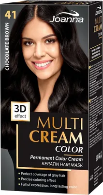 Obrázek produktu pro Joanna Multi Cream Color 3D Farba do włosów 41 Czekoladowy Brąz
