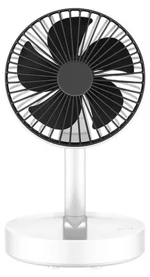 Imagen del producto de Ventilador de escritorio, carga USB, diseño plegable, BLANCO