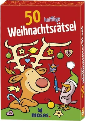 Produktbild von Moses Verlag 50 Weihnachtsrätsel
