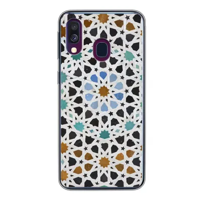 Produktbild von MuchoWow® Handyhülle Schutzhülle Hülle für Samsung Galaxy A40 Ein marokkanisches Mosaikdetail Silikon Softcase Handy Hülle - Handy-Tasche