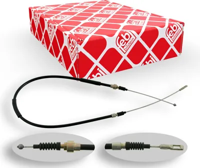 Produktbild von FEBI BILSTEIN Handbremsseil Seilzug Feststellbremse für AUDI 100 Limousine (44, 44Q, C3) Hinten Rechts Hinten Links 02088