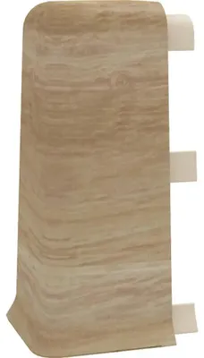 Produktbild von VILO Außenecke für Sockelleisten ESQUERO - Eckelemente - Endkappen & Verbinder aus PVC - Wasserfest & Montageleicht - illinois-Eiche