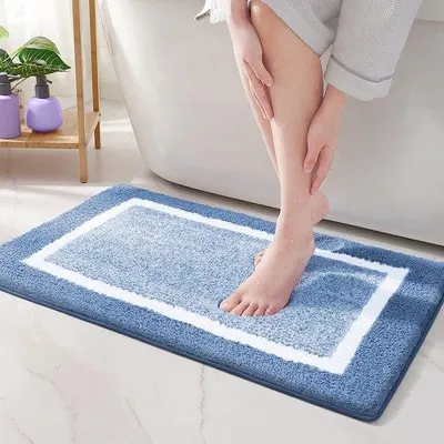 Produktbild von Microvezel-Douchemat für die Badkammer - 50x75 cm - Blauw - Absorberend