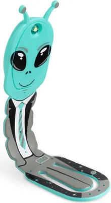 Produktbild von Flexilight Pals Leselicht (Aliens) - blau - 2 in 1 Leselampe & Lesezeichen - LED Leselicht - Geschenk für Leser, Buchliebhaber - Deutsche Ausgabe