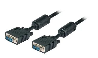 Produktbild von EFB Elektronik K5326SW.5V2, 5 m, VGA (D-Sub), VGA (D-Sub), Stecker, Stecker, Schwarz
