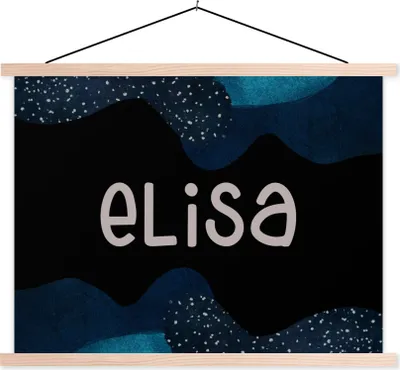Produktbild von MuchoWow® Textilposter Elisa - Pastell - Mädchen 150x113 cm mit holzfarbenen Rahmen - Poster