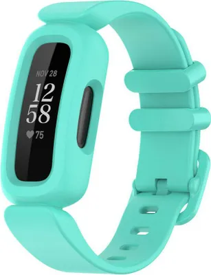 Produktbild von Silikon-Smartwatch-Armband – Passend für Fitbit Ace 3 – Silikonarmband für Kinder – Türkis – Strap-it Uhrenarmband / Armband