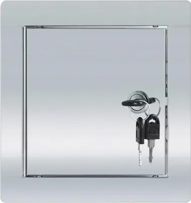 Produktbild von Metallene Wartungstür 10X10 Cm FEINZ Schloss Robust Und Langlebig Einfache Installation
