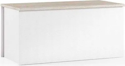 Immagine prodotto di Baule cassapanca con vano contenitore bianco e rovere