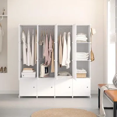 Produktbild von Famanu Kleiderschrank mit 16 Fächern - 14,4 x 4,7 x 14,7 cm