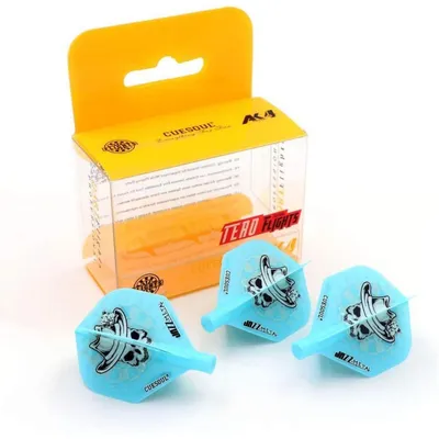 Obrázek produktu pro Sada tří šipek Dart Flights Standard/Slim, modrá, značka Golden