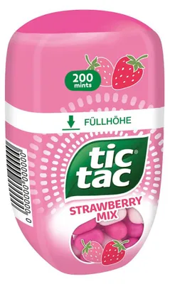Immagine prodotto di Tic Tac Fragola Mix Confezione grande Fragola Limone Menta Mix 98g