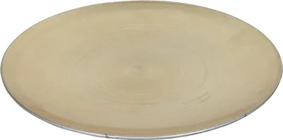 Image de Plaque de fond en plastique or métallique Ø25cm