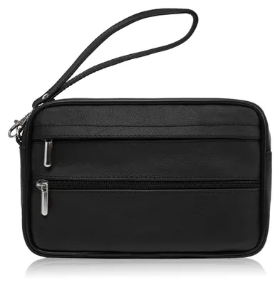 Produktbild von Herren Lederhandtasche schwarz Naturleder Abruzzo ABR-15