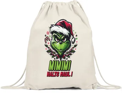 Produktbild von Mimimi Halts Maul Turnbeutel Lustig Anti Weihnachten Ironisch Spruch Xmas