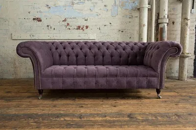 Produktbild von Chesterfield 3 Sitzer Couch Polster Sitz Textil Stoff Leder Couchen Sofas Sofa