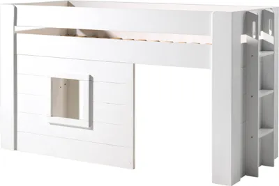 Produktbild von Vipack - Noah halbhohes Bett 90 x 200 cm Liegefläche, Weiß
