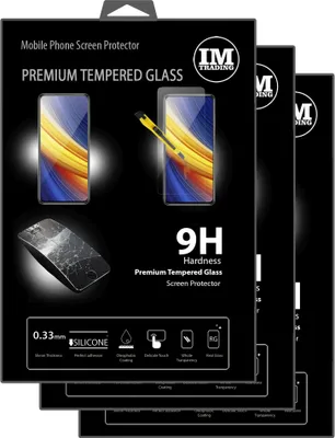 Zdjęcie produktu dla 3X Szkło ochronne 9H Szkło hartowane Folia ochronna wyświetlacza Szklana osłona ekranu kompatybilna z Xiaomi Poco X3 Pro