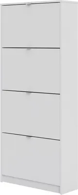 Produktbild von Shane Schuhschrank 4 Klapptüren 2R weiss.