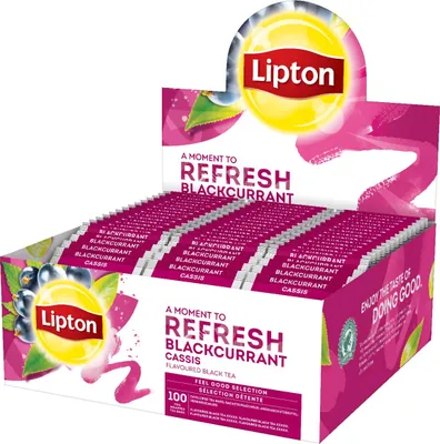Produktbild von Lipton Feel Good Selection Schwarztee-Waldfrüchte 100 x 1,6 Gramm