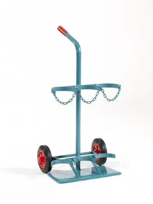 Produktbild von NIES Modellserie F7 Flaschenwagen für 3 x 10 l, Vollgummireifen oder Luftreifen:Vollgummireifen 200 mm