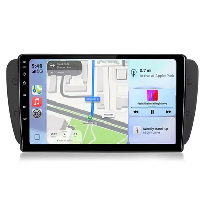 Produktbild von Hexinex 9'' Android Autoradio Carplay 4+64GB Für Seat Ibiza IV 6J 2009-2013 GPS Navi WIFI BT CarPlay SWC FM RDS DSP 2DIN DAB+