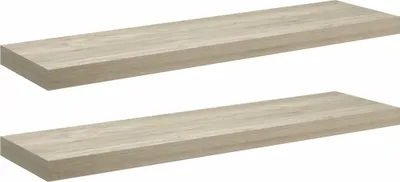 Immagine prodotto di vidaXL Mensole galleggianti 2 pz. Aspetto rovere 90x23,5x3,8 cm MDF