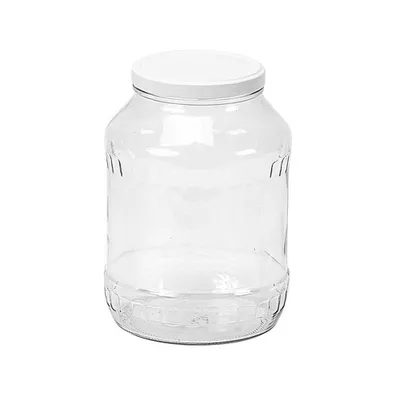 Produktbild von EmSy 59326 Einkochglas Gurkenglas mit Twist-Off-Deckel 100mm, weiß, 2650ml, klar (1 Stück)