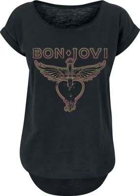 Produktbild von Bon Jovi T-Shirt Damen Heart & Dagger Outline schwarz XXL