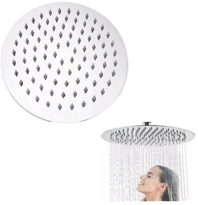 Produktbild von Duschkopf, Regendusche, 20 cm, Festdusche, Regendusche, 304 Regendusche, Duschkopf, Duschkopf, 360 Grad regulierbarer Duschkopf, Regendusche mit Selbstreinigungsspritzer