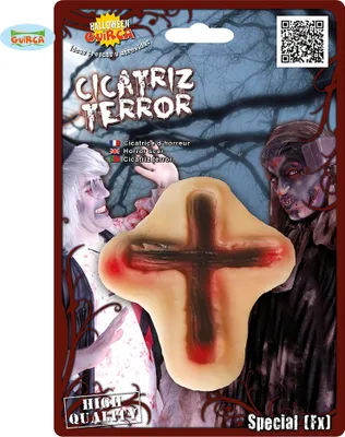 Produktbild von Horror Kreuz Wunde Applikation