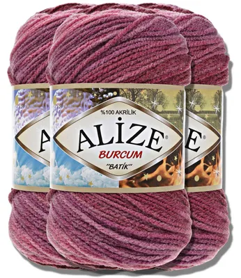 Produktbild von Alize 3x 100g Burcum Batik Wolle mit Farbverlauf, Häkeln, Stricken (1895)