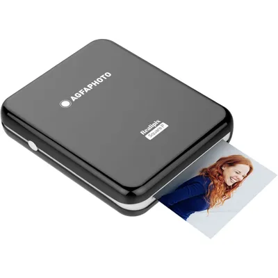 Produktbild von AgfaPhoto Realipix Square P, Farbstoffsublimation, 291 x 300 DPI, 3" x 3" (7.6cm x 7.6cm), Bluetooth, Schwarz
