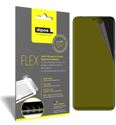 Produktbild von 2x Schutzfolie für Infinix Hot 10 Play Folie, 100% Displayabdeckung, dipos Flex