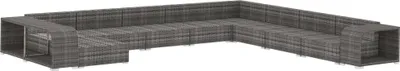 A sectional outdoor sofa set.
