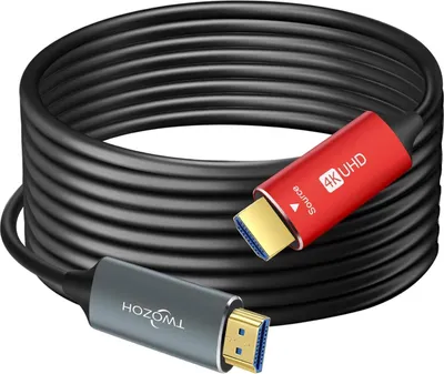 Immagine prodotto di Cavo HDMI in fibra ottica Twozoh da 50 m, 4K, 60 Hz, 18 Gbps
