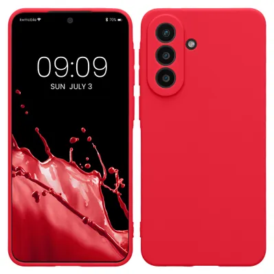 Produktbild von kwmobile Handyhülle für Samsung Galaxy A57 5G Hülle - weiches Handy Silikon Case - Schutzhülle Cover - Neon Pink