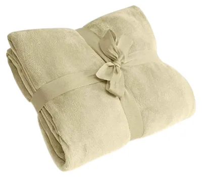 Image de L-Merch - Couverture unie « Microflush » LT5045 (taille unique) (sable)