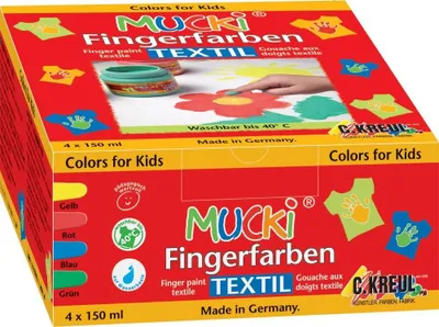 Produktbild von MUCKI Fingerfarbenset Textil 201300258