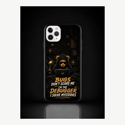 Productafbeelding van iPhone 11 Pro Max hoesje, telefoonhoesje, beschermhoesje, case met een ontwerp van programmeerfouten – LUNØIR ©